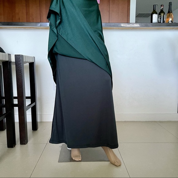 Morgan & Co Cut-out Back Satin Gown - Picture 14 of 15